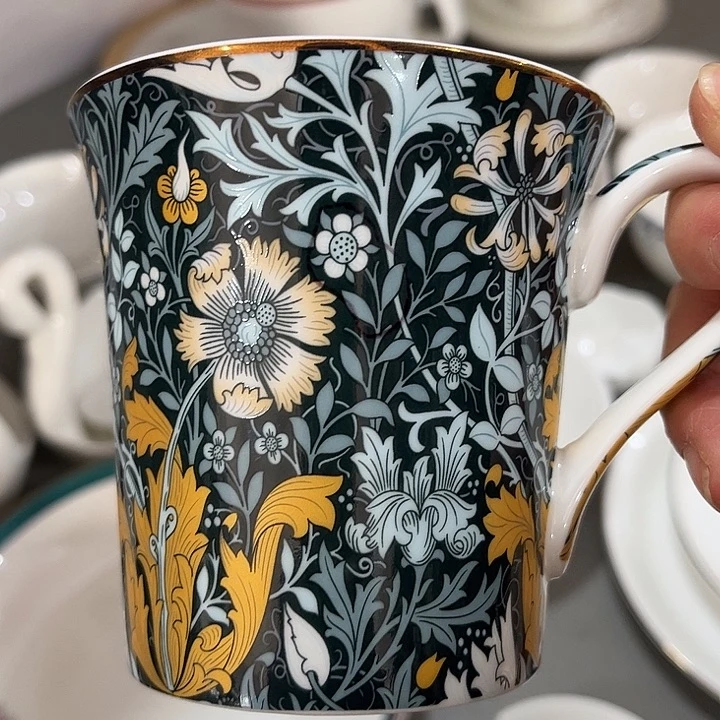 瓷片微瑕骨瓷马克杯海藻一个