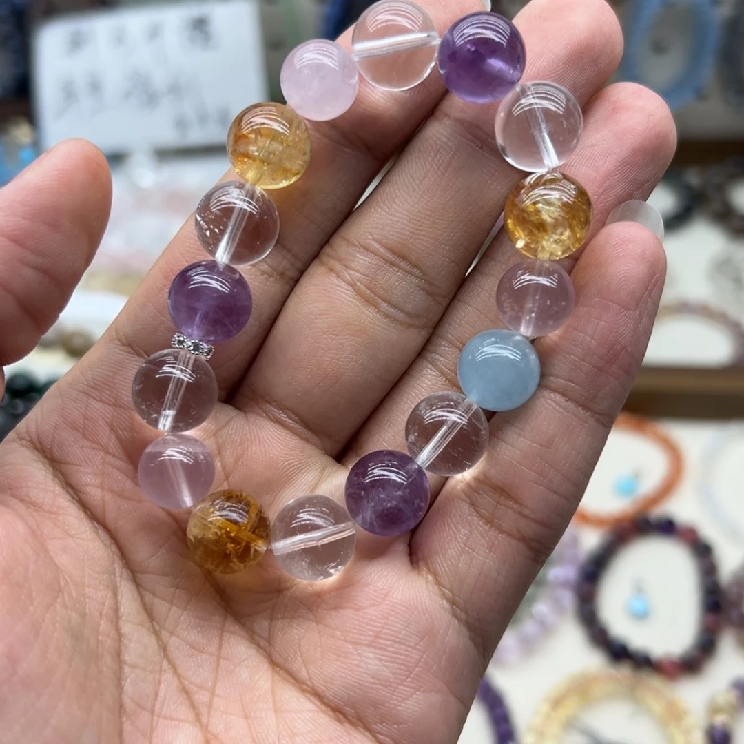 水晶未镶嵌手链12咪多宝