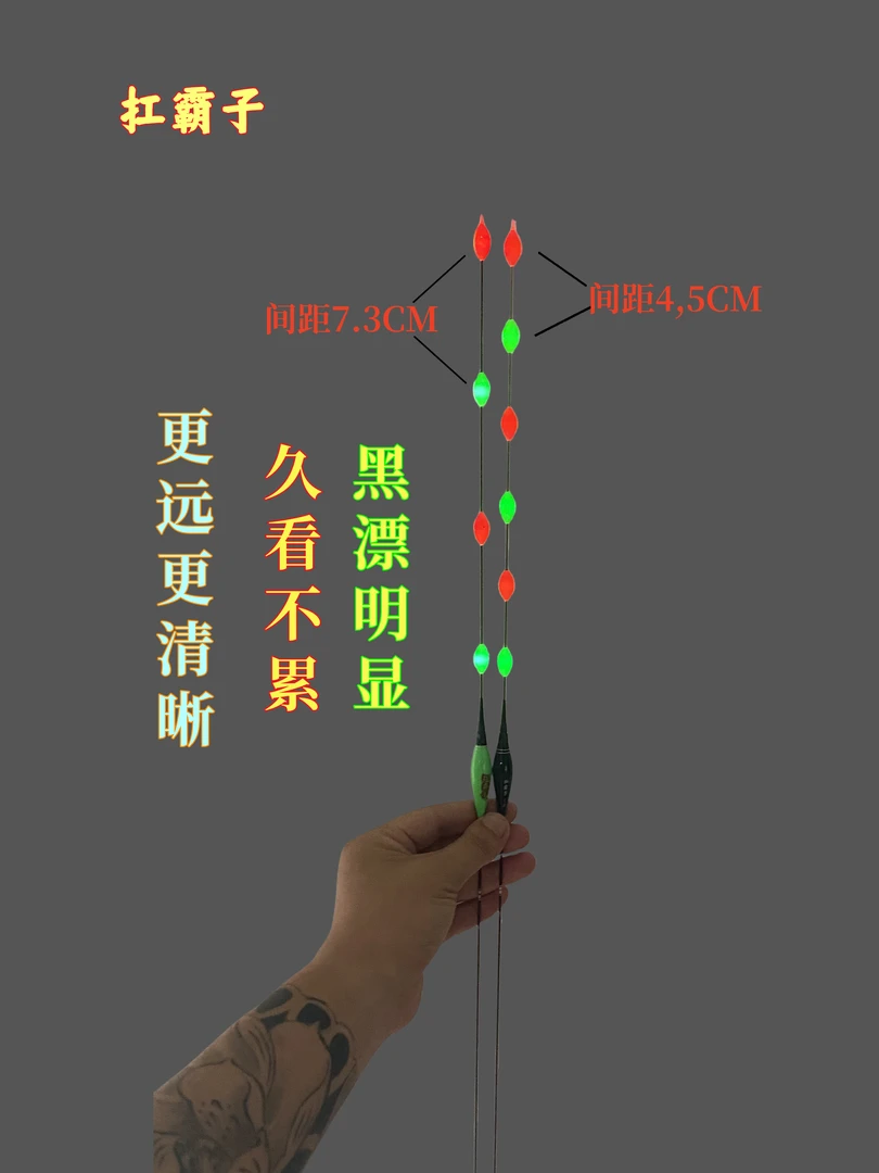 LED扛霸子大四目六目醒目青鱼无铅远投黑坑超跑顿口非自立漂