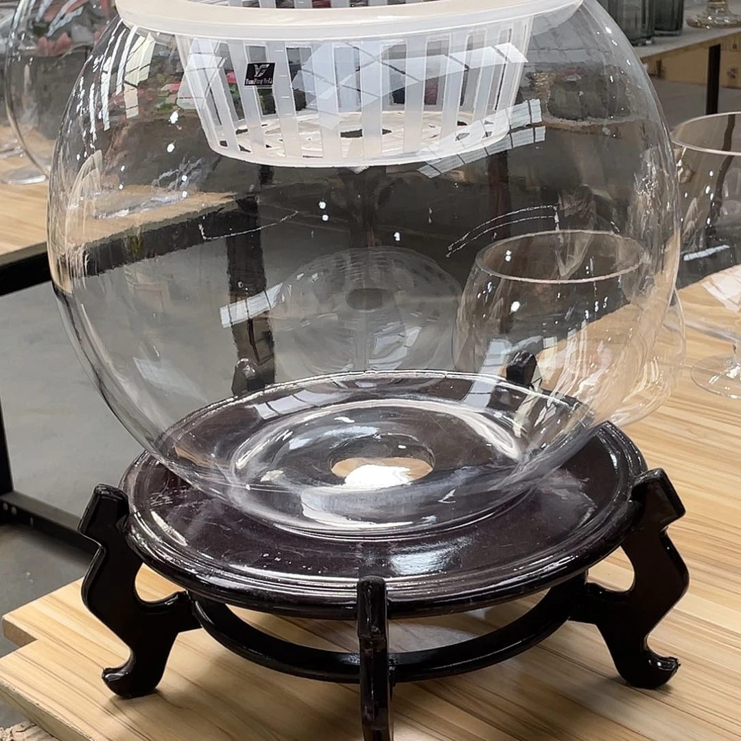 玻璃35圆球➕底座+篮子 福利花瓶