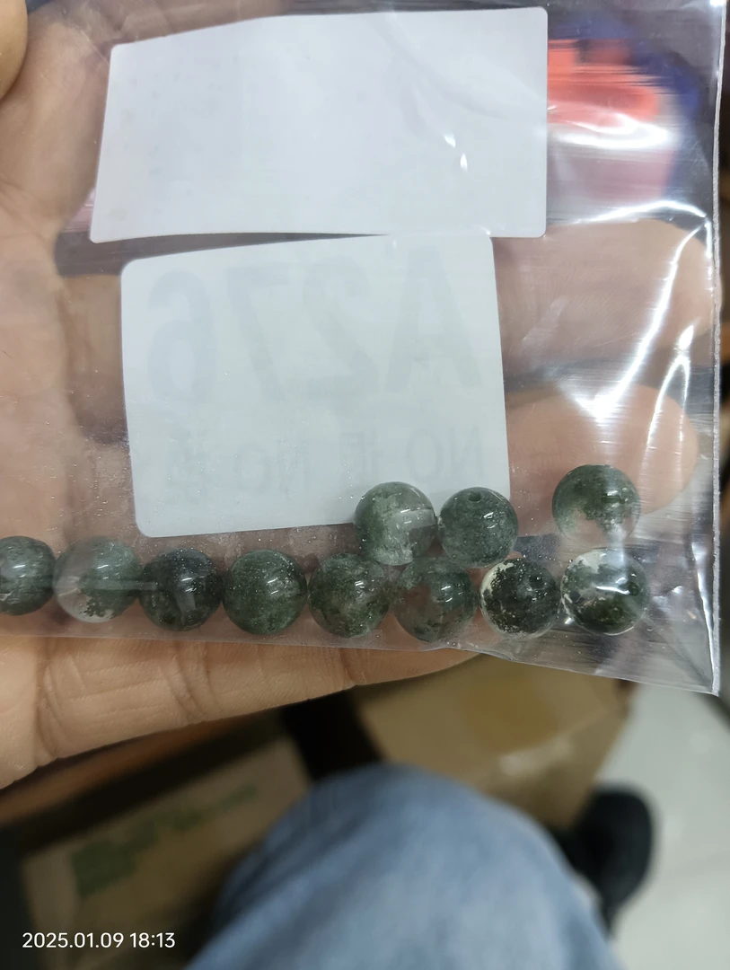 绿幽灵手串单珠8-9mm拍多样发其一
