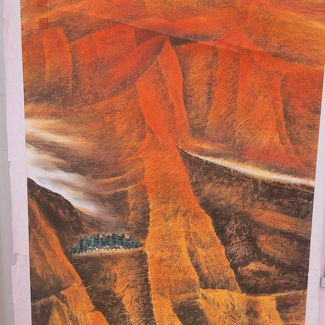 国画徐文清展品带证书视频