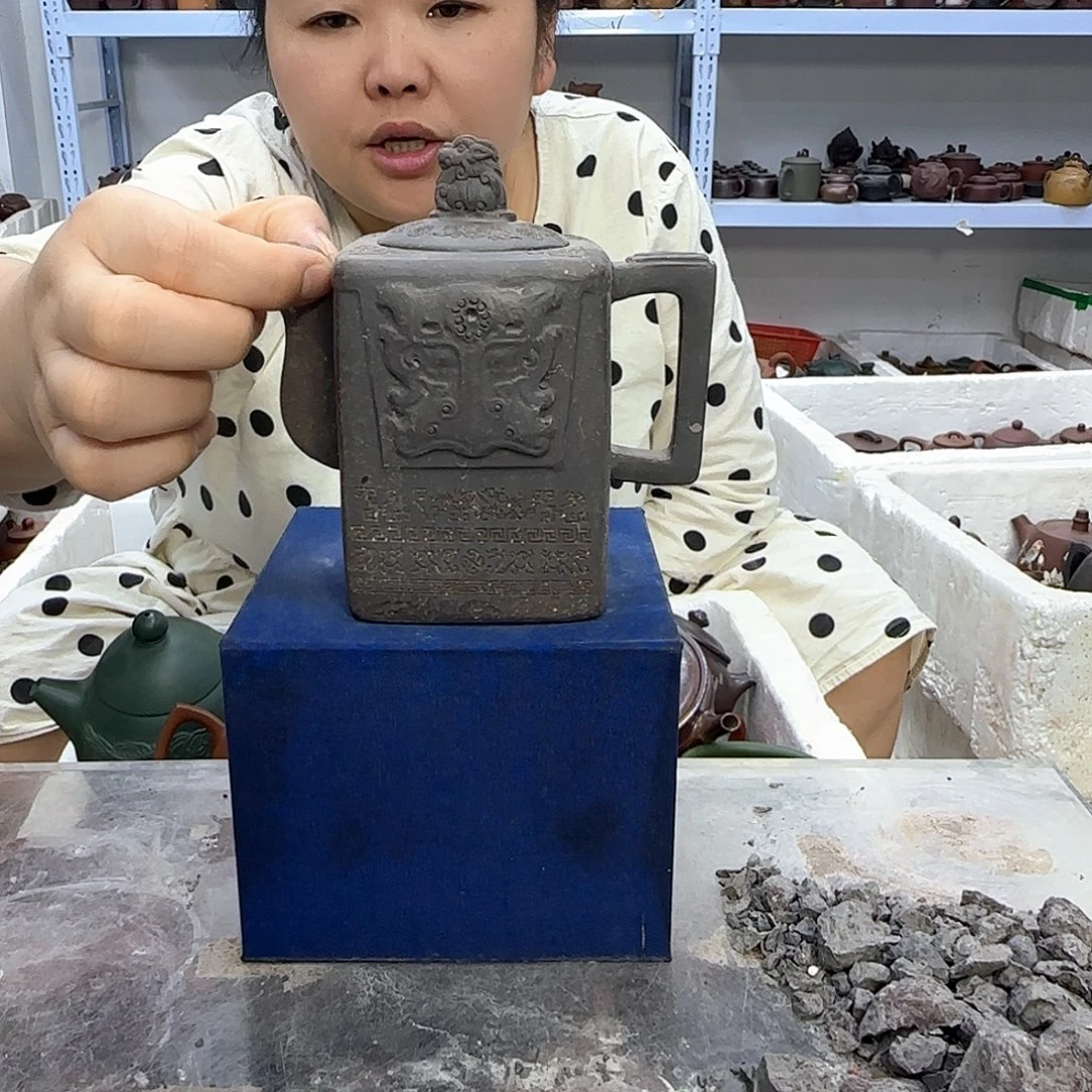 茶壶紫砂宜兴紫砂壶瑕疵处理