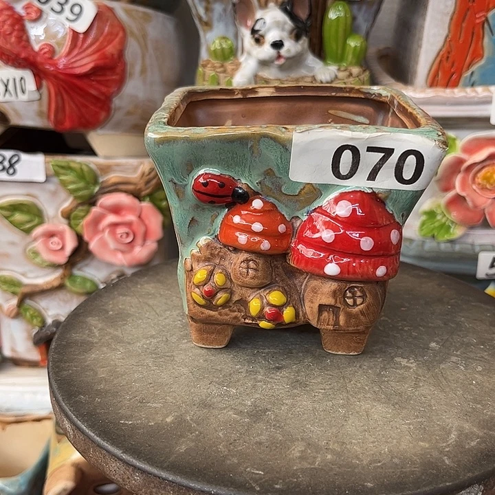 粗陶材质多肉花盆