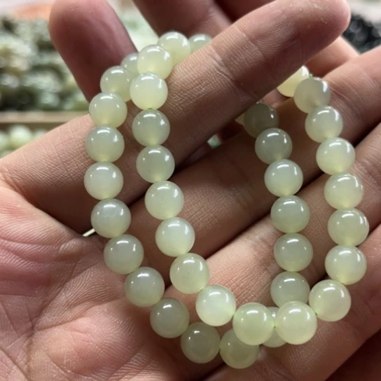 和田玉钢板料卡8手串多样性拍一发一未镶嵌