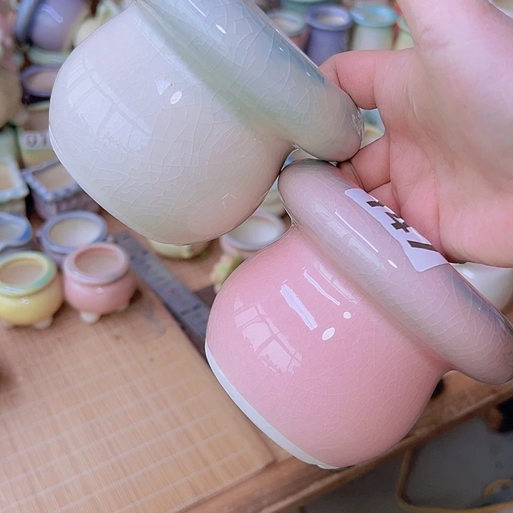 红陶陶瓷花盆当场满12包邮