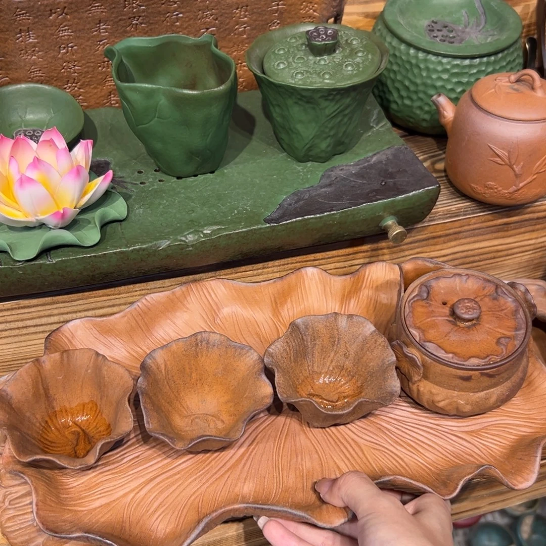 裸烧老岩泥原矿茶具