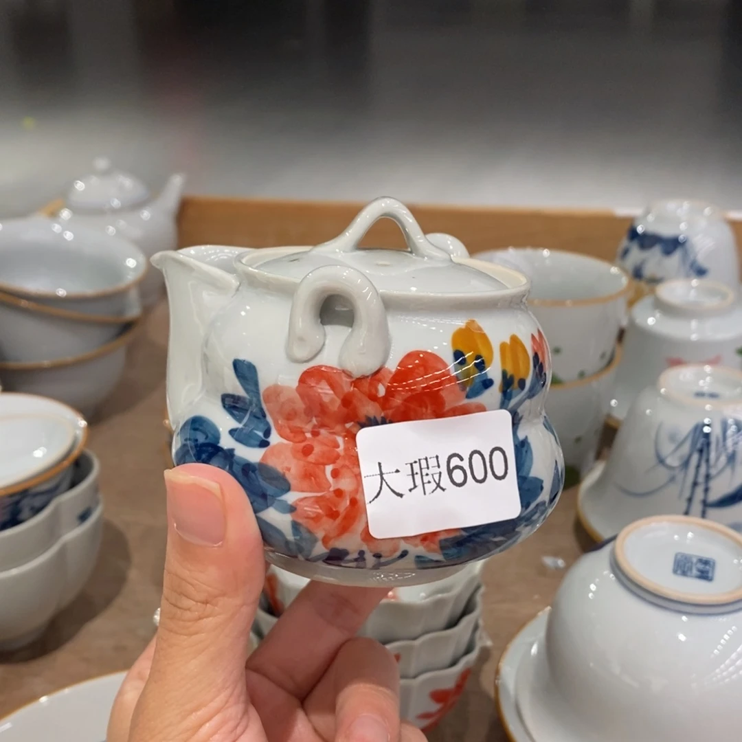 釉下彩纯手绘微瑕