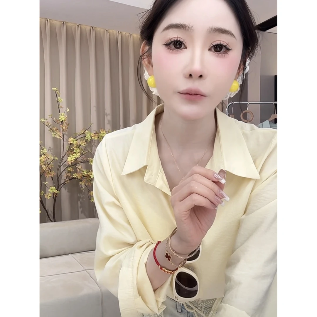 法式温柔蕾丝衬衫+披肩2025春季新款时尚设计感休闲长袖衬衣上衣