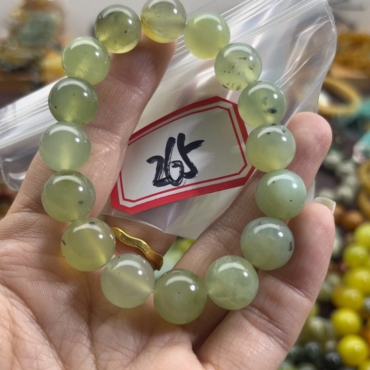 未镶嵌蛇纹石玉手链