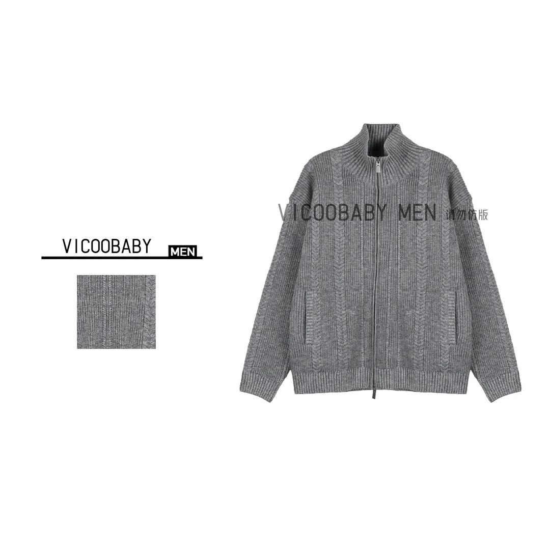 【029编号】2025新款半高领绞花针织衫