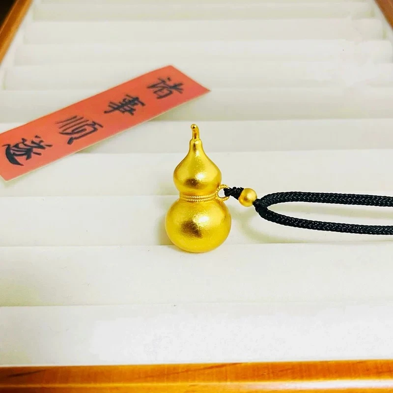 铜合金珐琅吊坠 古法精工版实心光面大葫芦吊坠