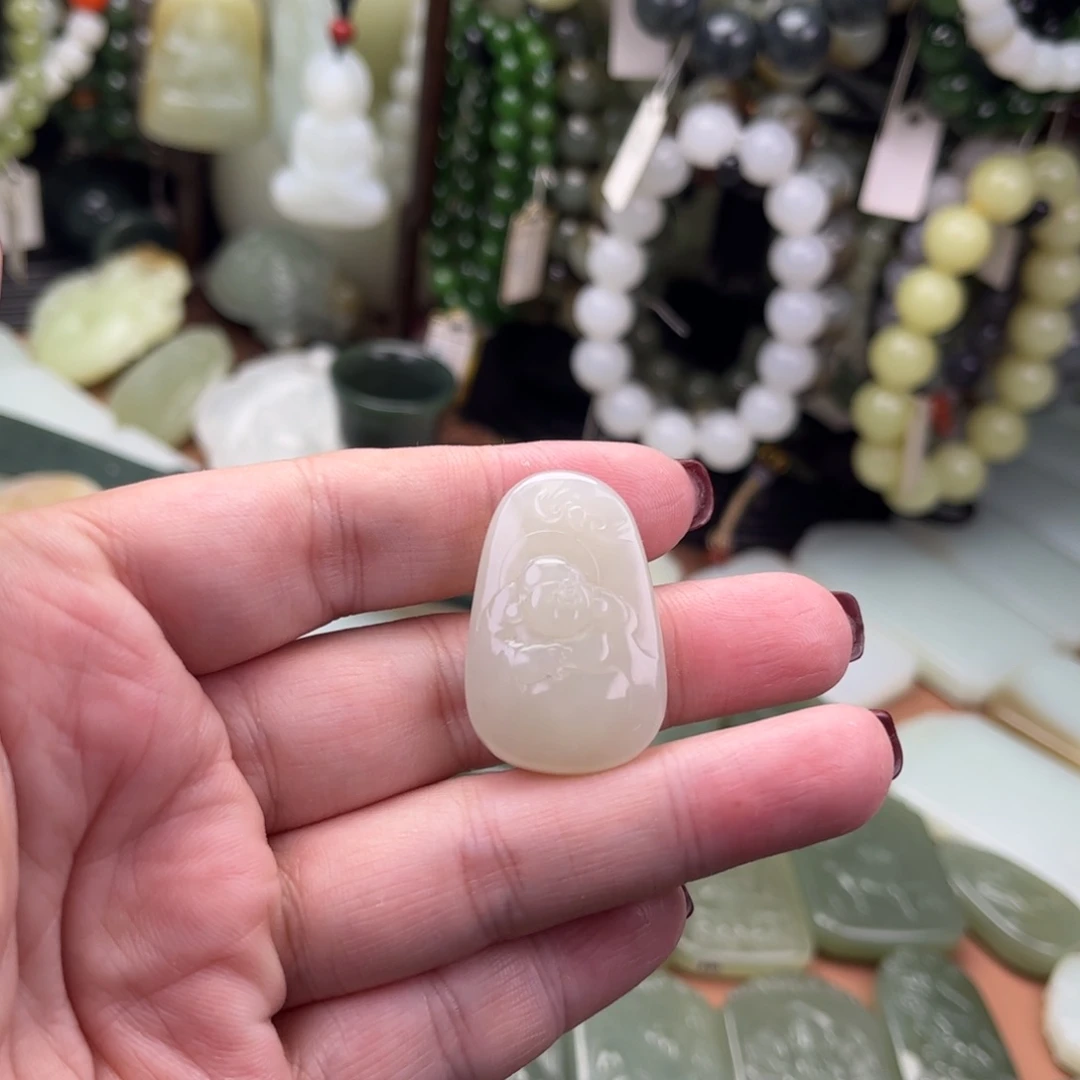 和田玉未镶嵌吊坠(不含链)