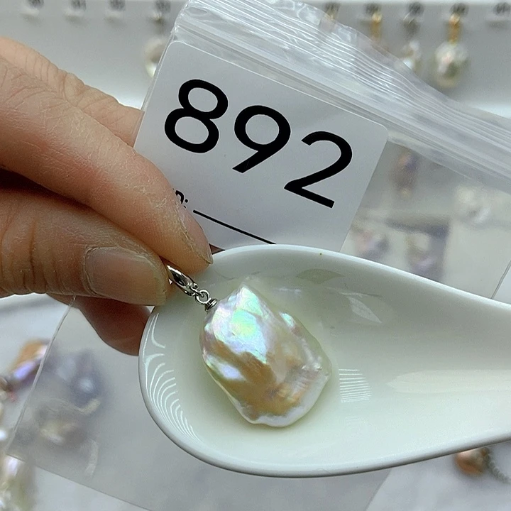 淡水珍珠颈饰银S925镶嵌