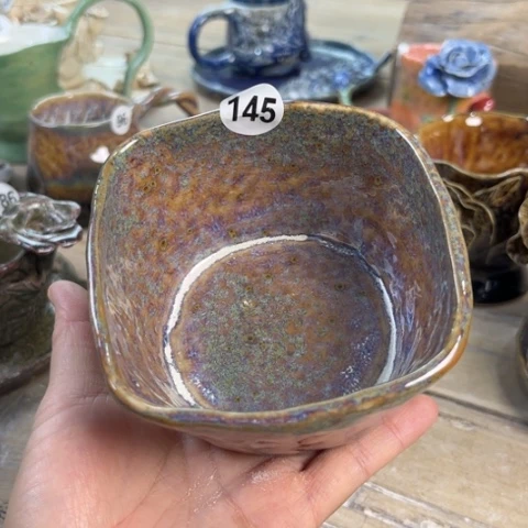 碗手捏微瑕咖啡杯壶承