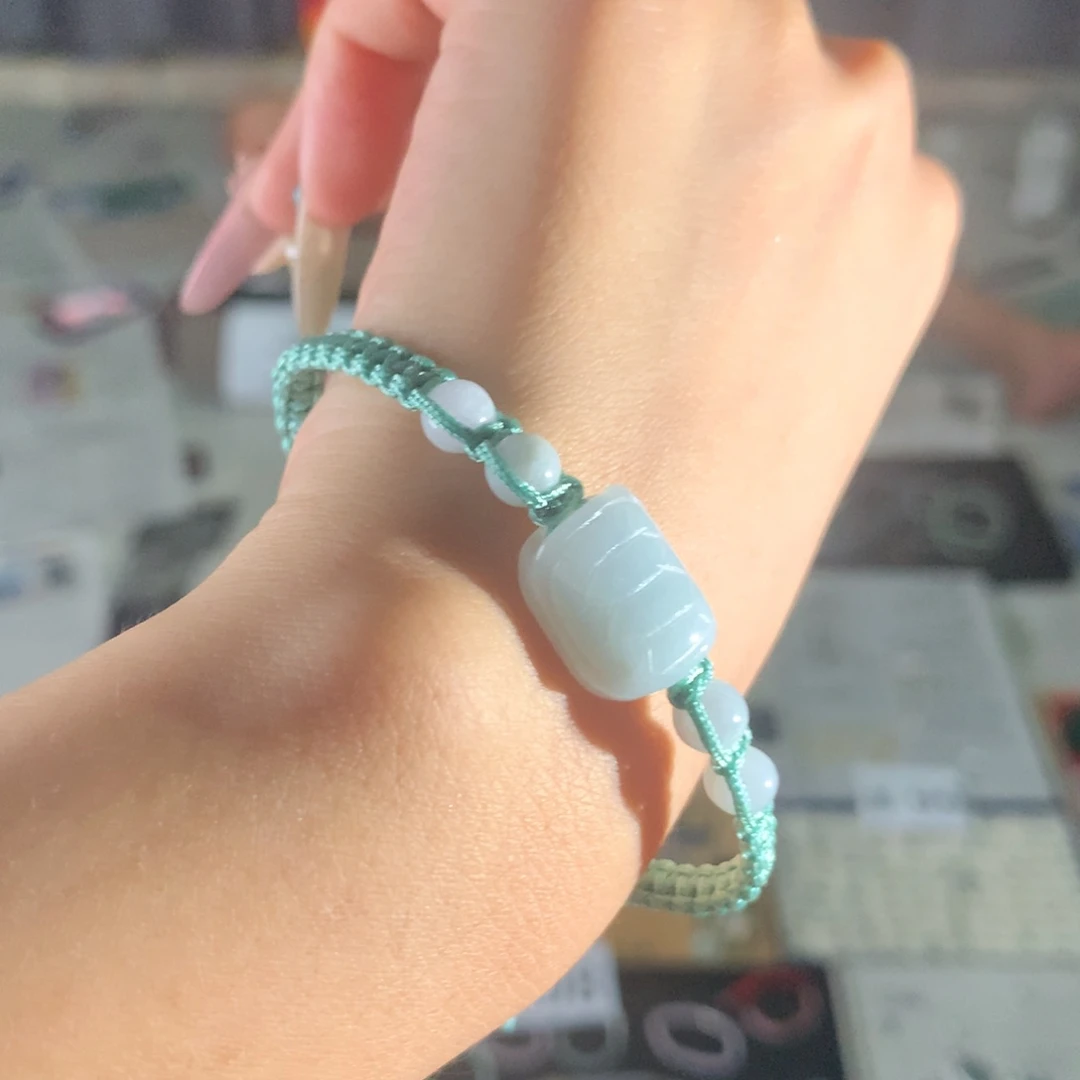 翡翠未镶嵌颈饰翡翠手绳