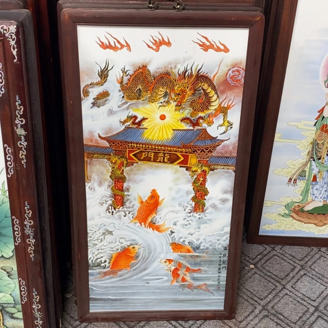 瓷86*46 景德镇瓷板画柴窑烧制