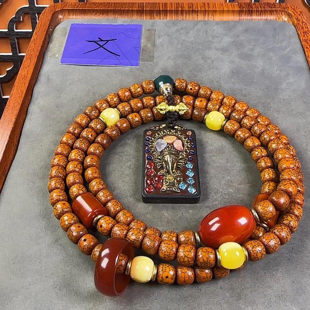 吊坠星月菩提脖挂