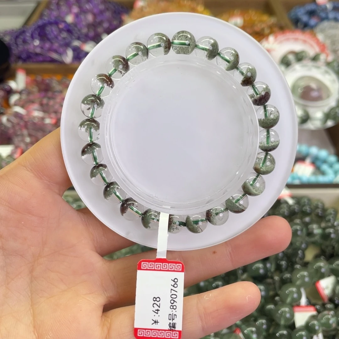 水晶手链未镶嵌绿幽灵7.8mm