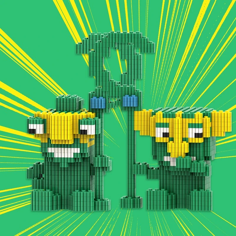 【直播专属】萌拼结界兽串联小颗粒积木益智拼装玩具摆件生日礼物