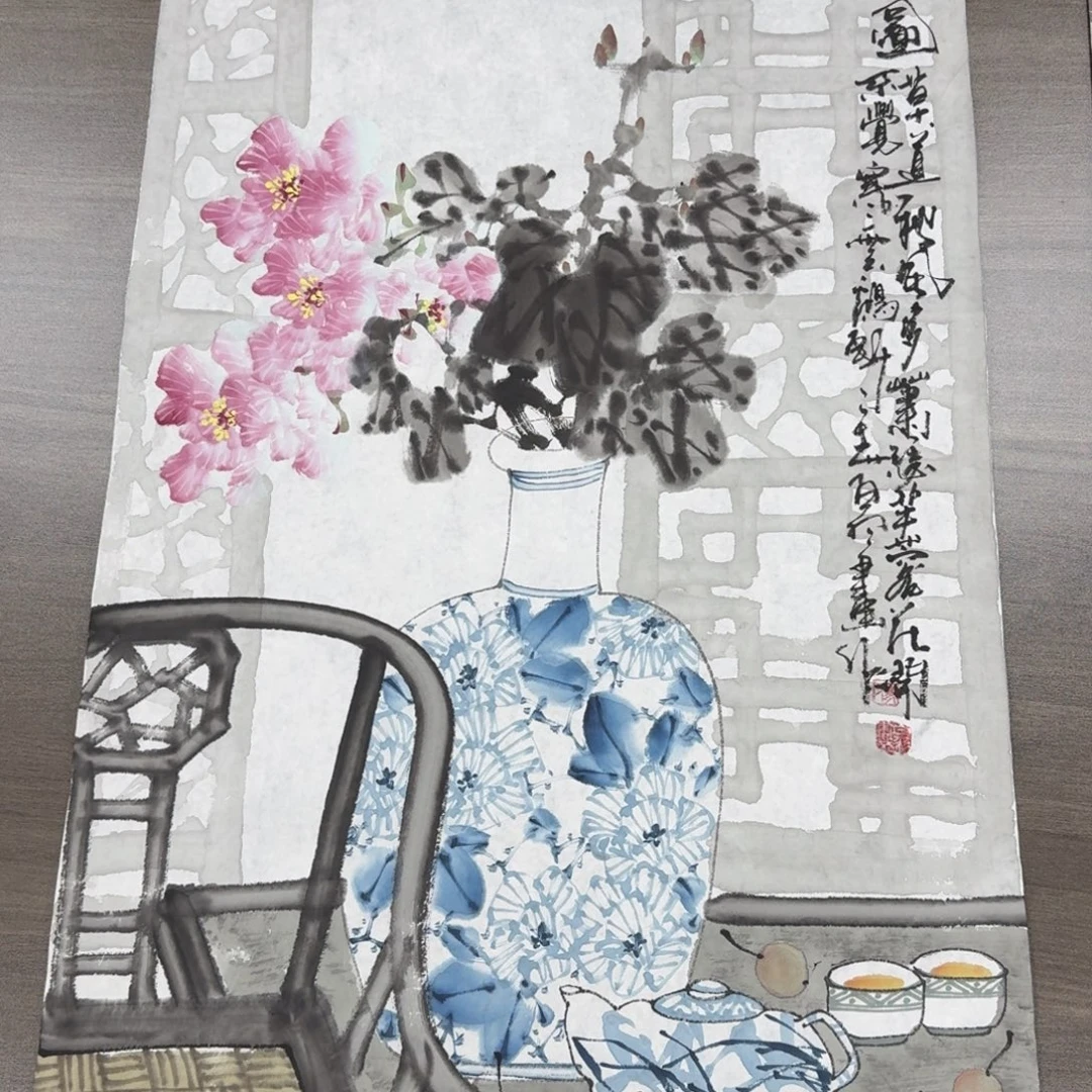 国画国画作品山水花鸟