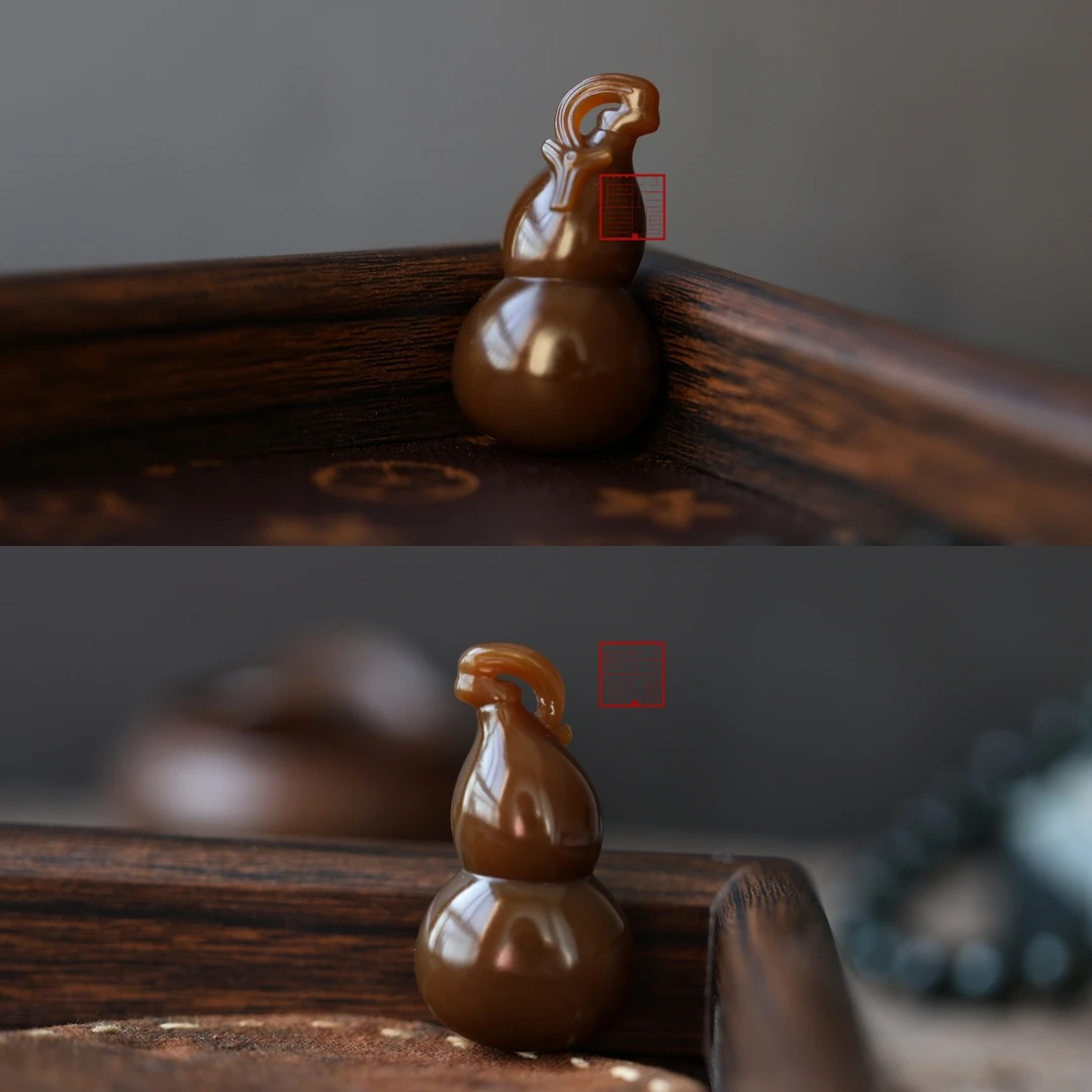 和田玉小葫芦 - 且末红糖 - 葫芦吊坠 - 福禄吊坠