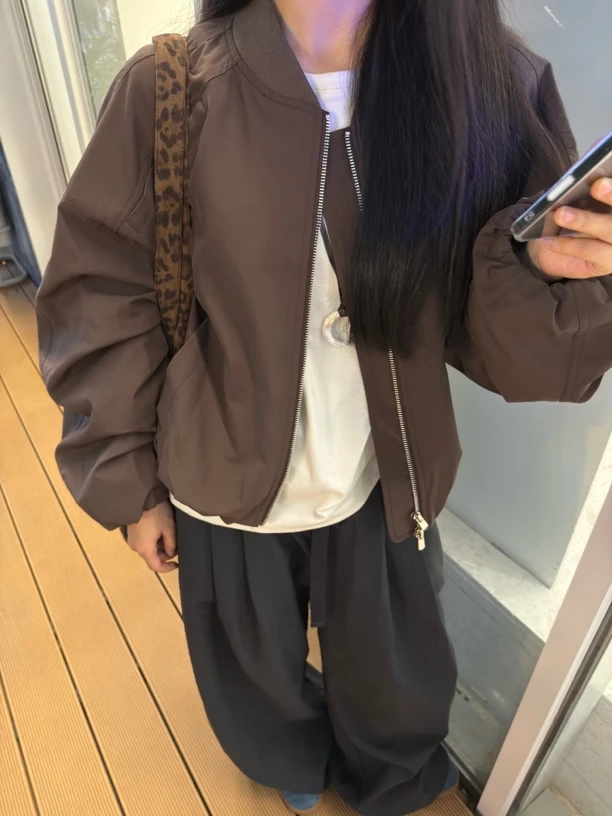 小花同学【棒球服】韩版设计简约外套