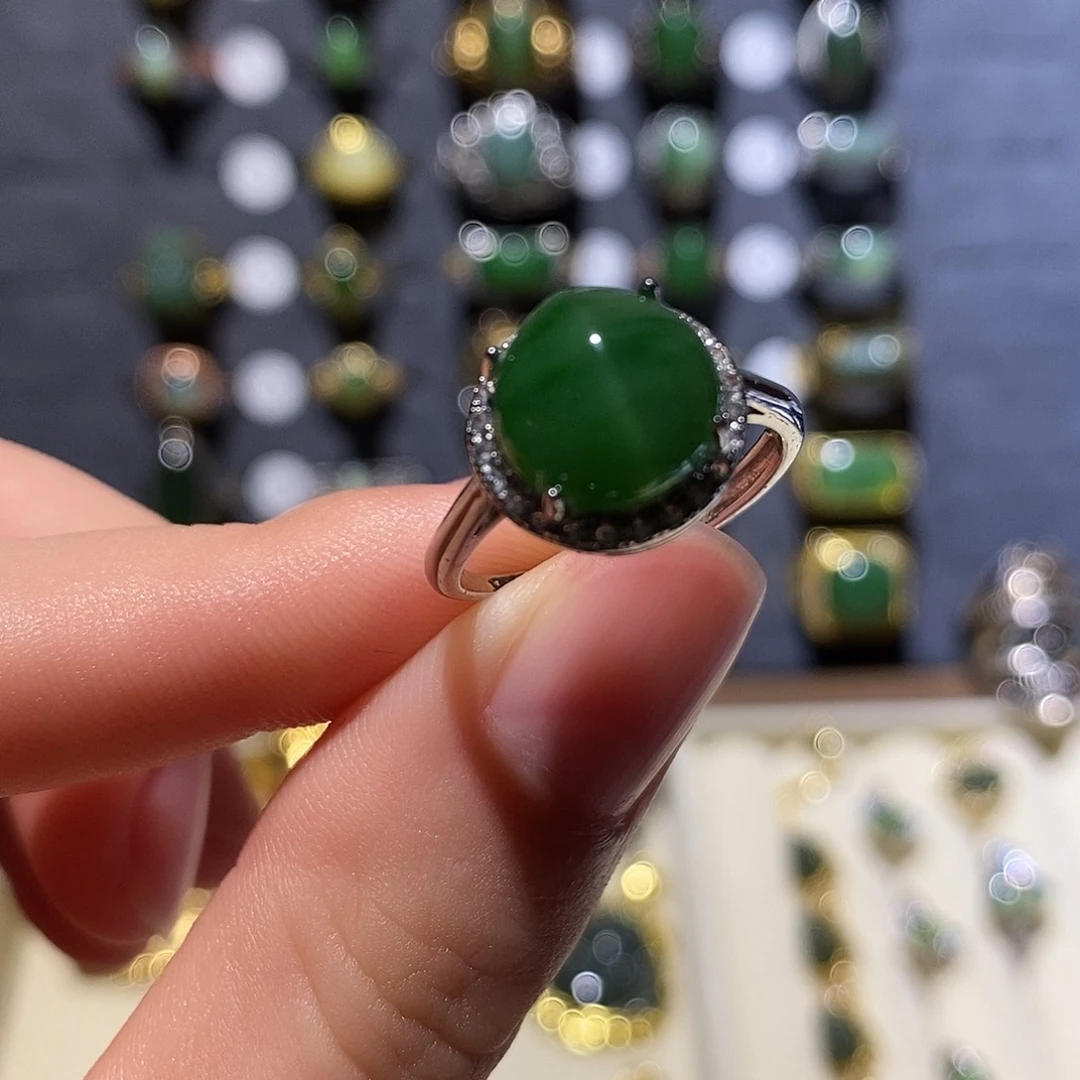 和田玉未镶嵌戒指