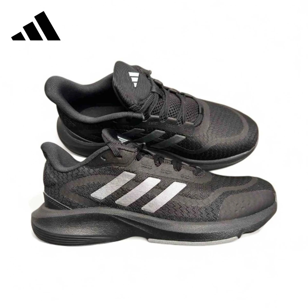 adidas/阿迪达斯跑步鞋男鞋流光风运动鞋轻质软底跑鞋黑色 JH5150