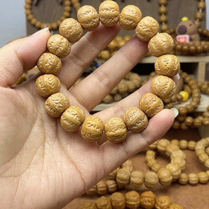 手串猴头核桃 聚宝盆京八棱15+