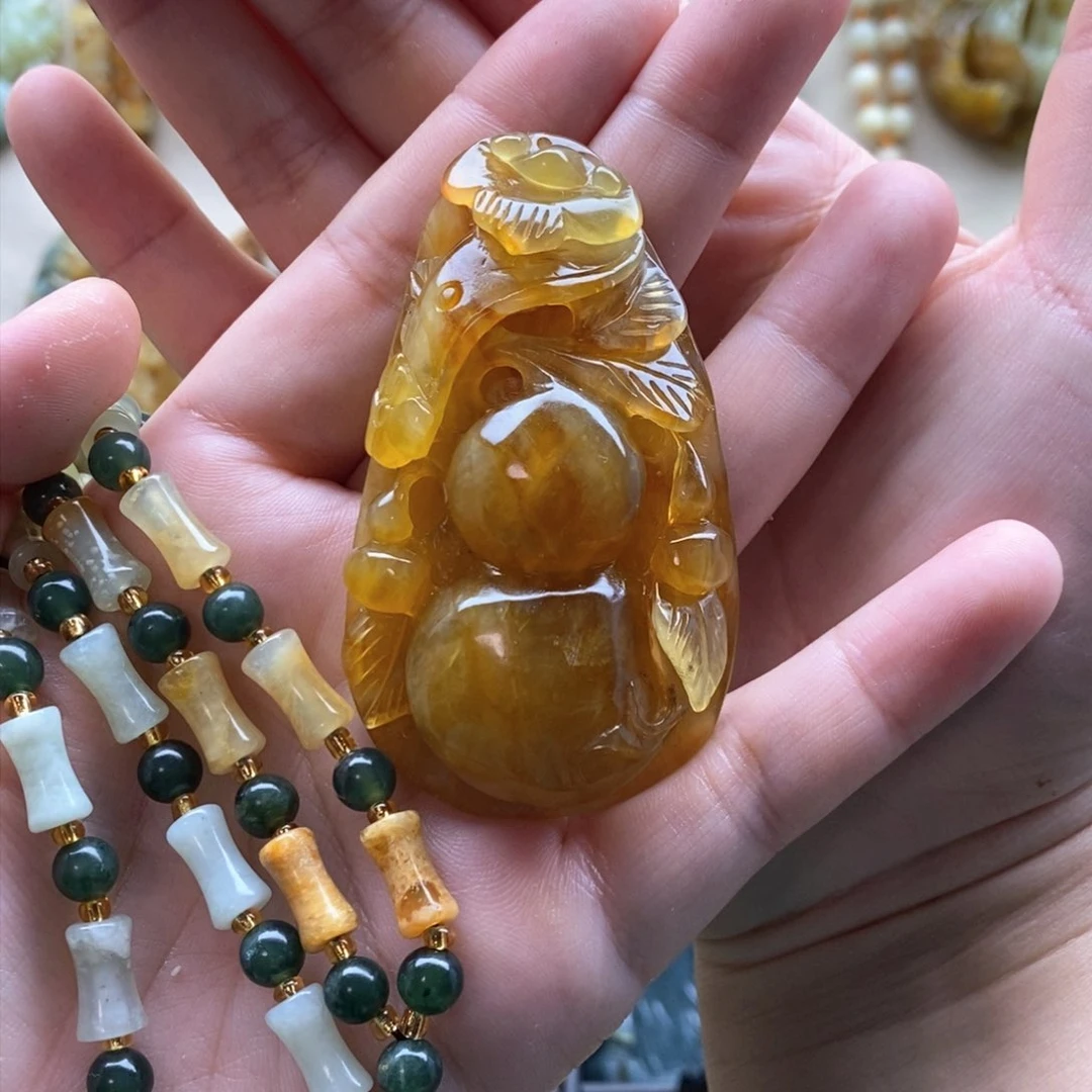 【闪购商品】岫玉颈饰未镶嵌?****?葫芦