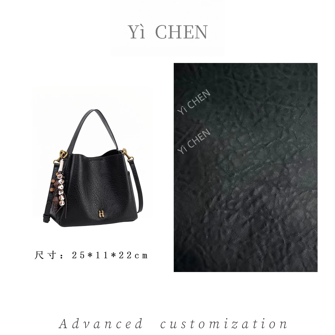 【Yì CHEN】QYX-81663-黑色简约时尚女士新款轻奢单肩斜跨包