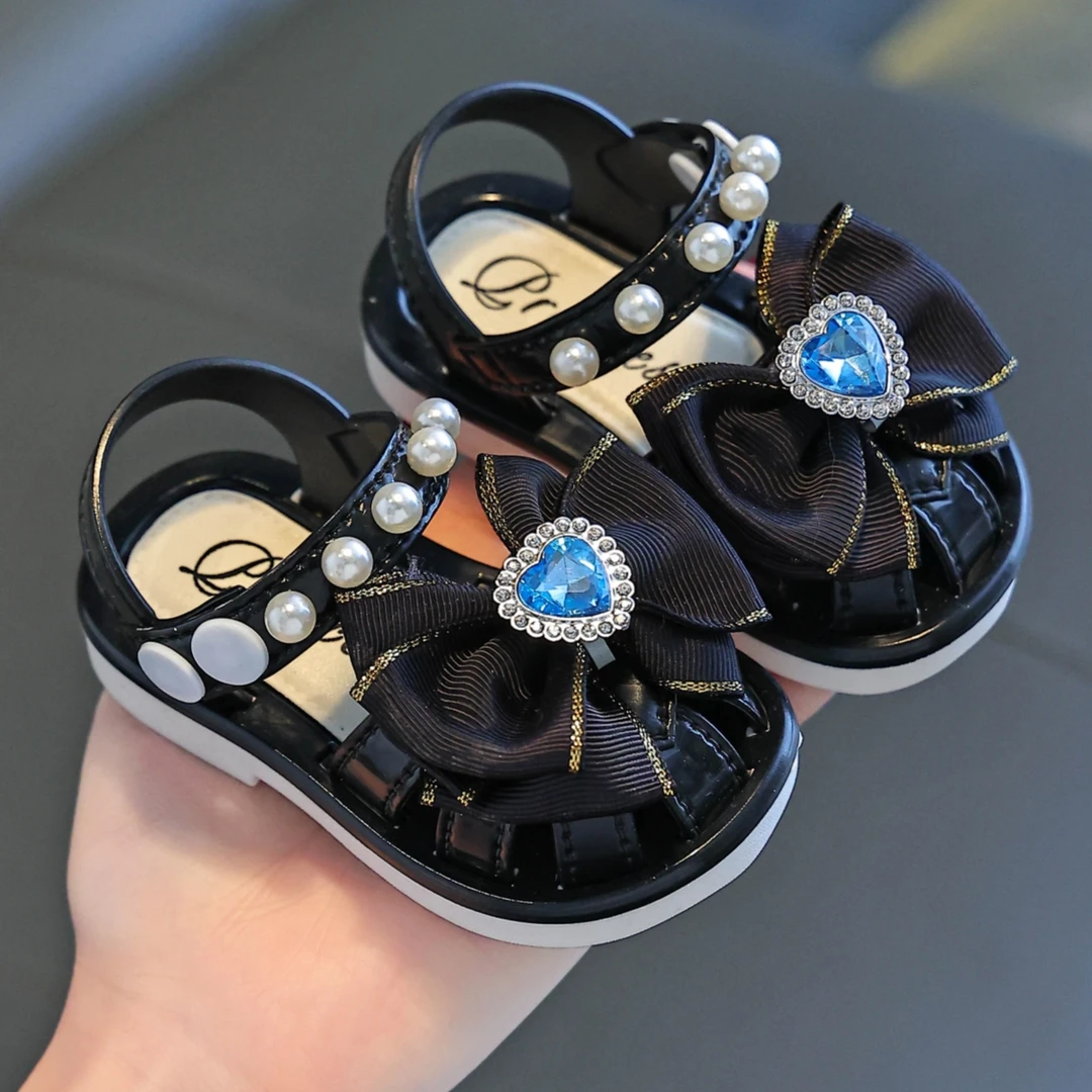 女童凉鞋0-4岁包头婴幼儿小童宝宝学步鞋夏软底女孩时尚女凉公主