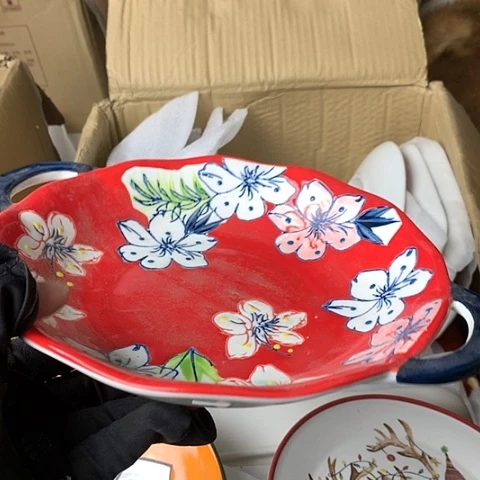 盘陶瓷制品满25拼单发货默认微瑕