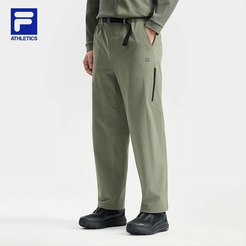 Fila/斐乐男士【耐磨工装】秋冬新款百搭直筒休闲运动裤A11M547804F