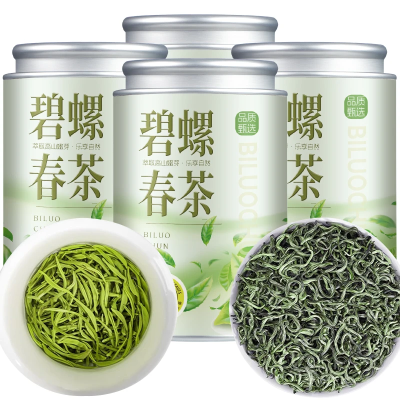 新茶浓香碧螺春茶叶头采高山炒青绿茶正宗明前嫩芽花果香
