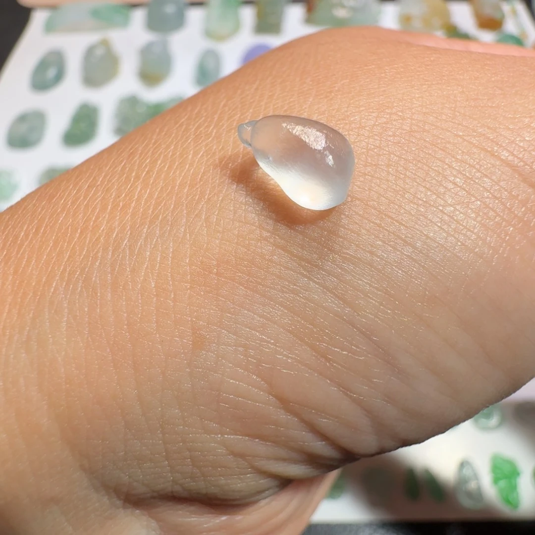 定制翡翠未镶嵌温高冰波福瓜