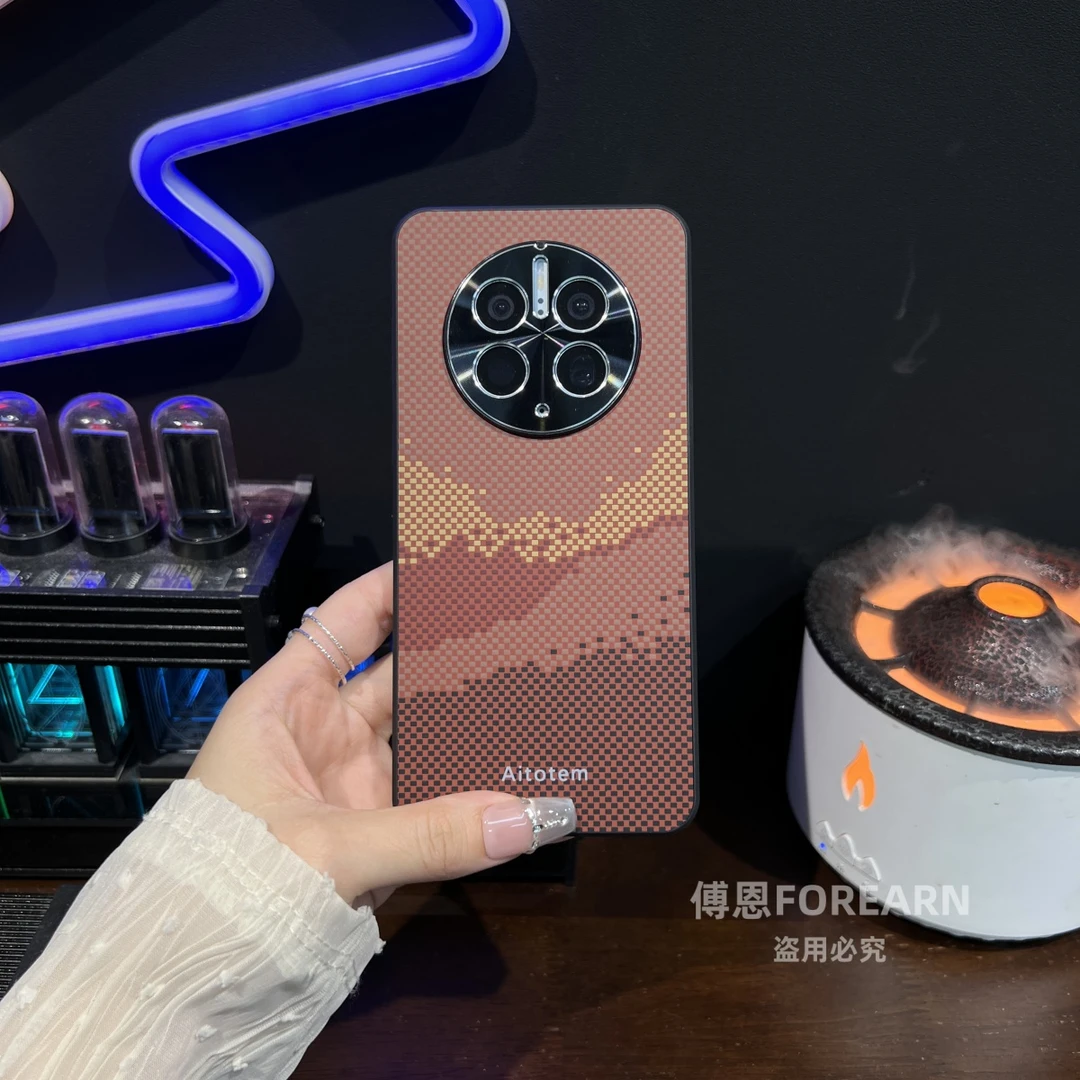 适用于华为mate50pro手机壳mate50e保护套新款凯夫拉纹全包边防摔