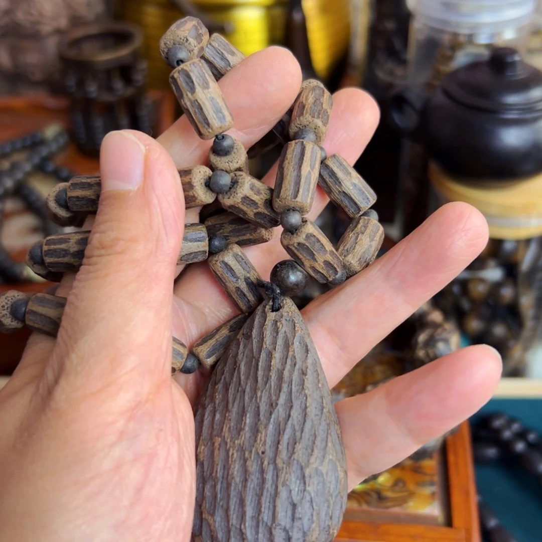 阴沉木精品高货文玩手串摆件把件