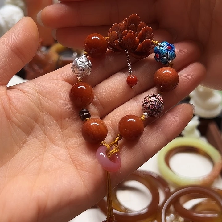 蛇纹石玉手链未镶嵌?****e