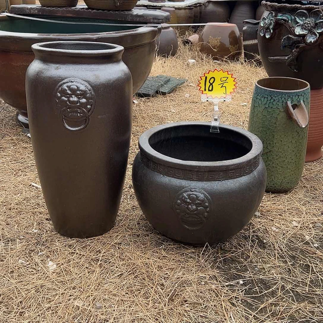 紫砂花盆紫砂之光和青釉