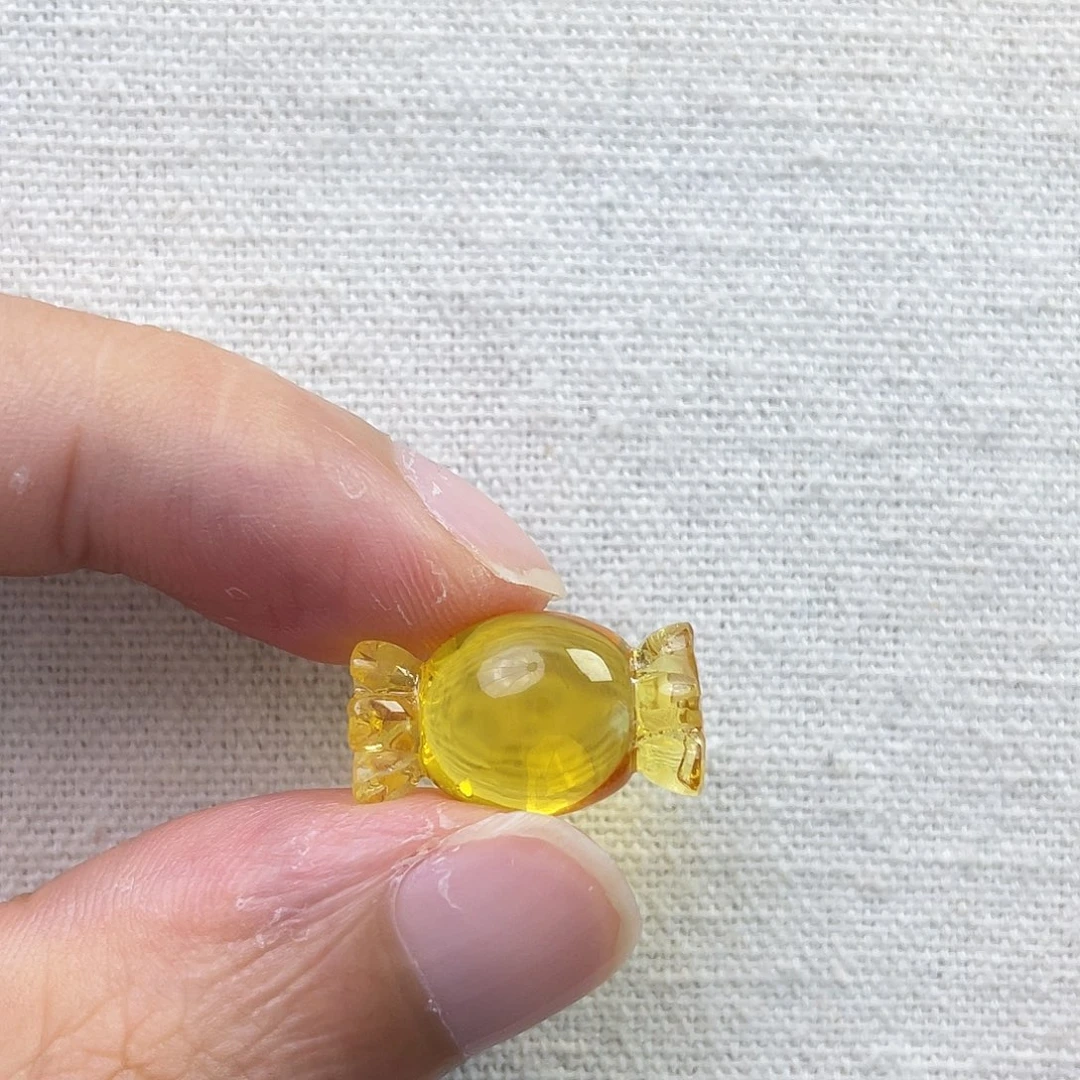 琥珀未镶嵌裸石糖果