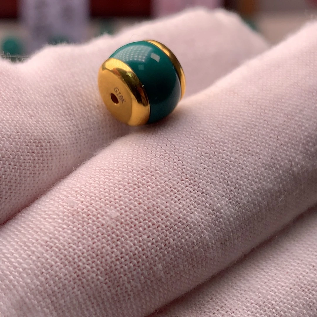 绿松石18K金镶嵌配饰