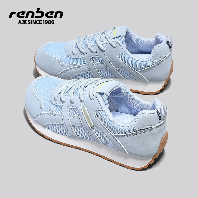 人本官方旗舰店休闲阿甘鞋欧若风爆款2025秋季新款防滑耐脏跑步