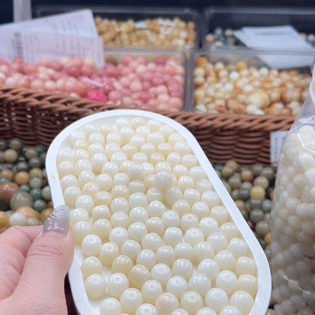 白玉菩提吊坠q10mm/100+20颗