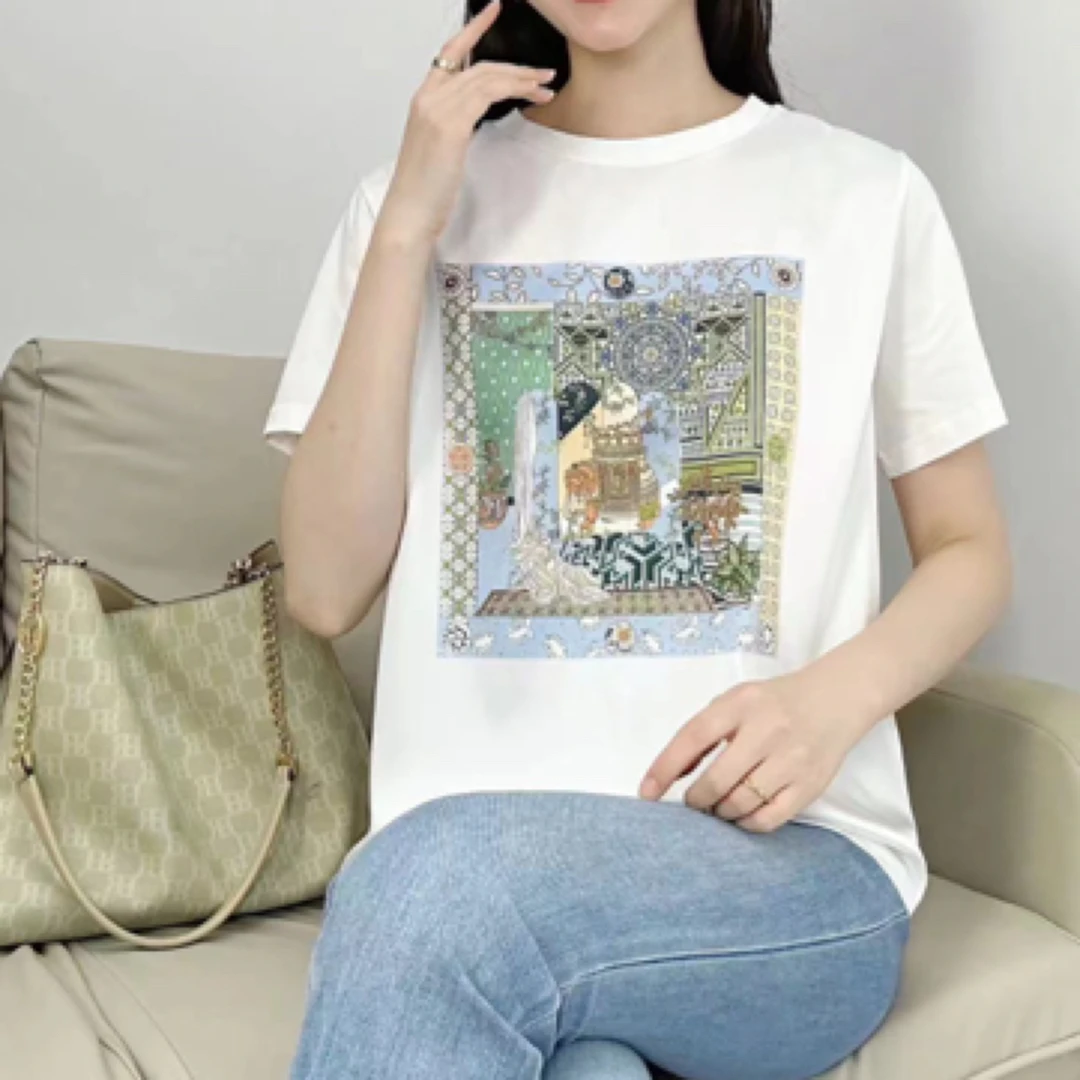 【余姚心依阁铭品】85026简约百搭冰感透气宽松上衣