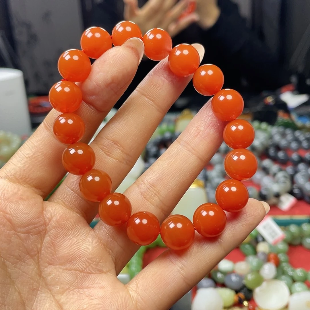 南红玛瑙手链未镶嵌