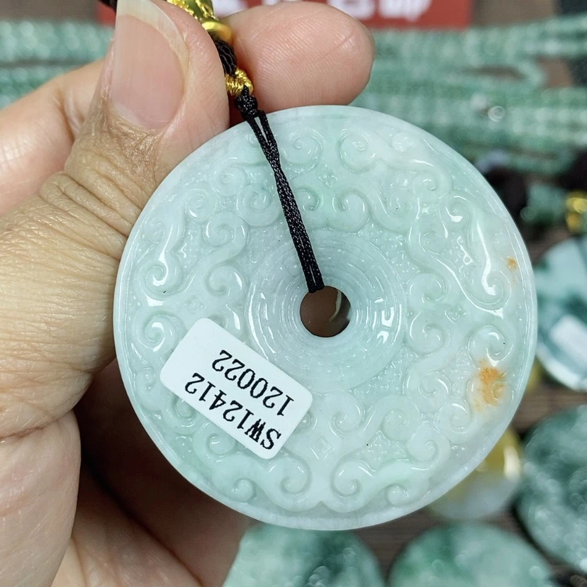 【闪购商品】翡翠颈饰未镶嵌玉吊坠翡翠玉仿古平安扣