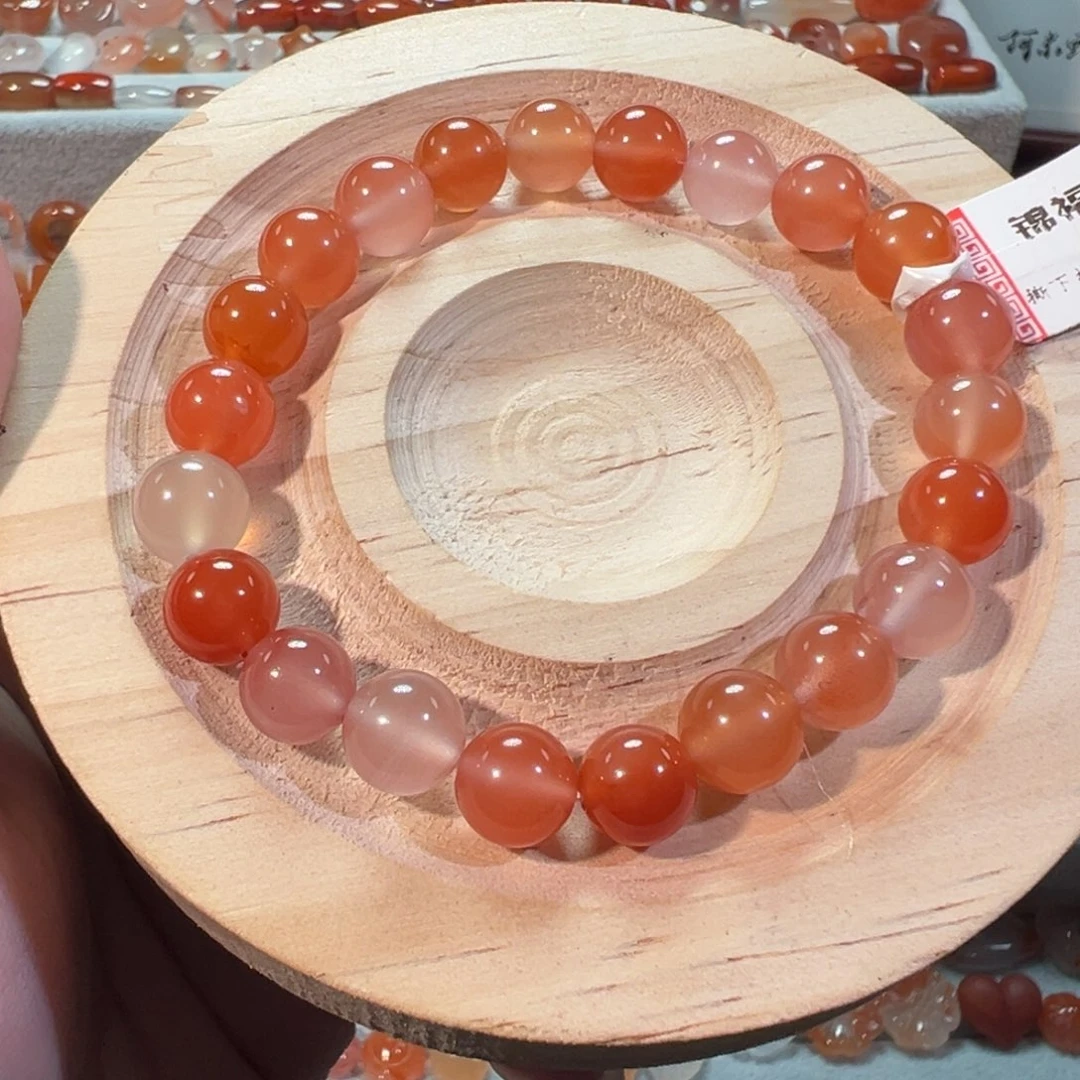 南红玛瑙川料未镶嵌8咪➕单圈