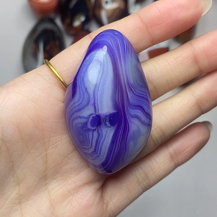 心***长玛瑙/玉髓未镶嵌吊坠(不含链)